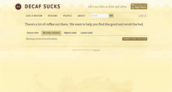 Desktop Screenshot of decafsucks.com
